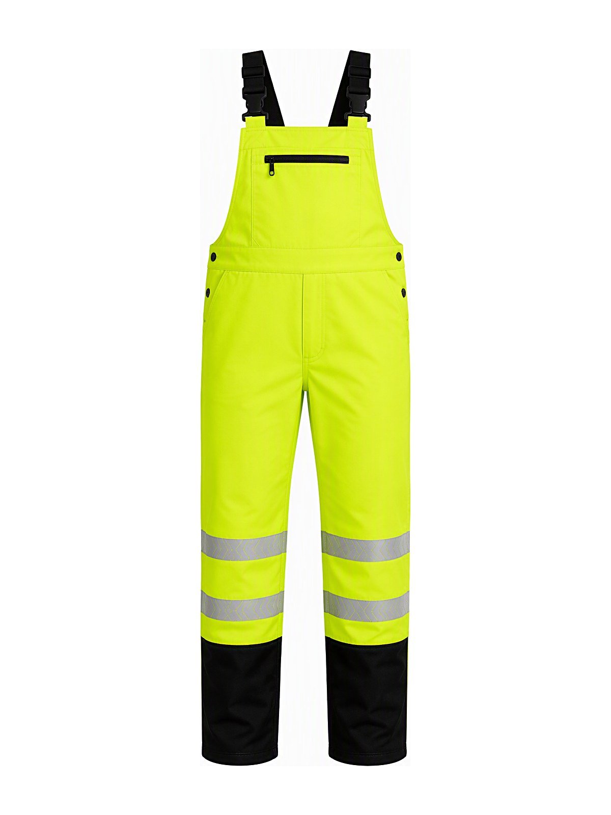 Hi-Vis Bib Overall — Elastic Suspenders