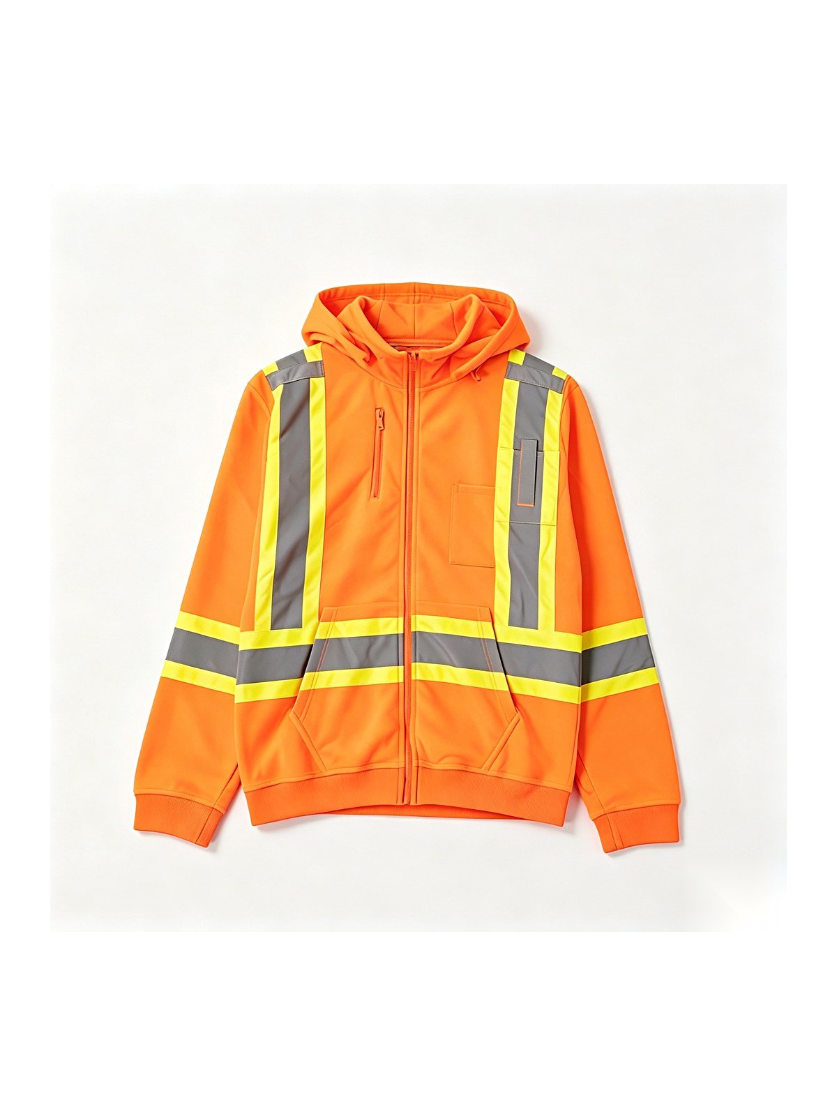 Hi-Vis Zip-Up Hoodie — Class 3