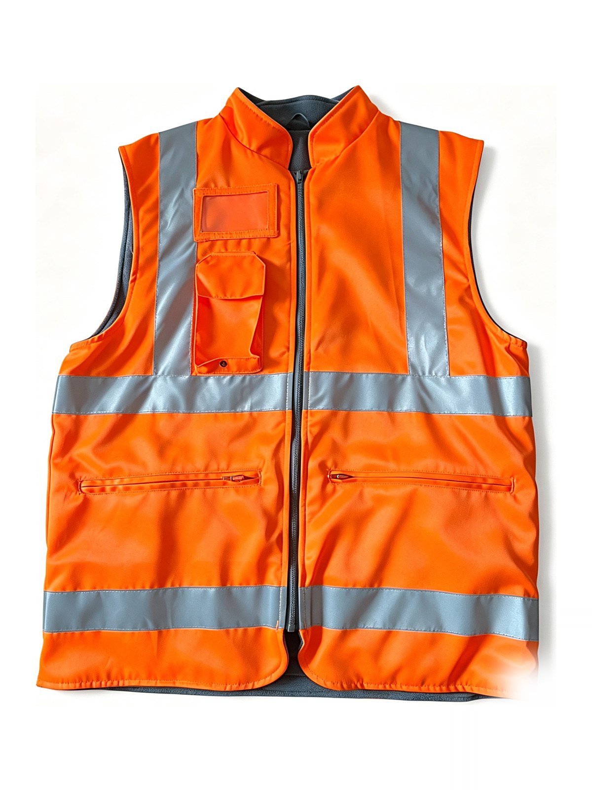 Hi-Vis Reversible Fleece Vest — Two-in-One