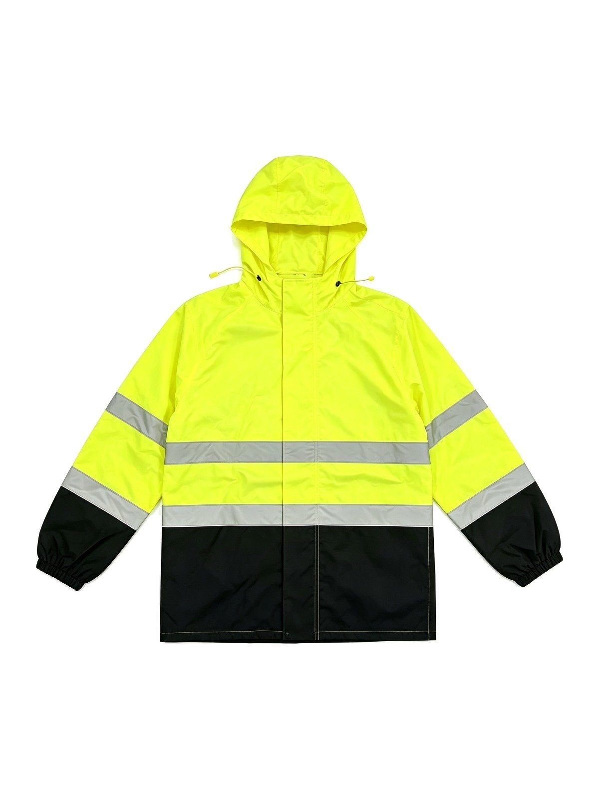 Class 3 rain jacket, front view